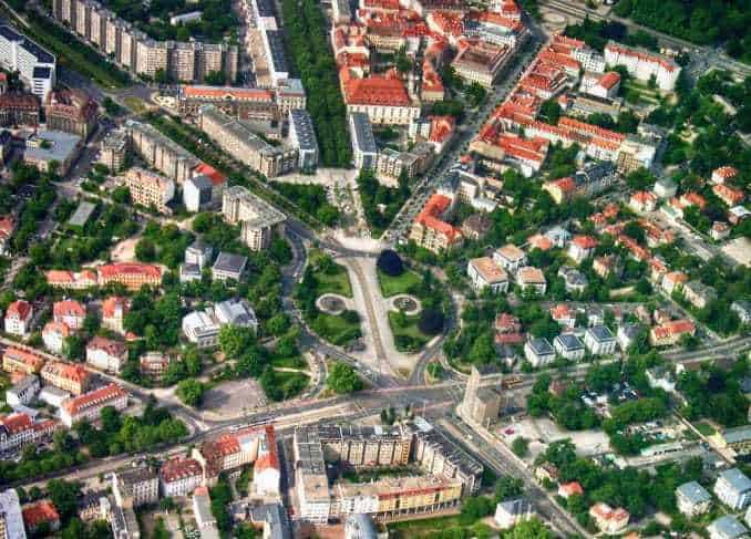 Bild: Luftbild des Albertplatz (Dresden)